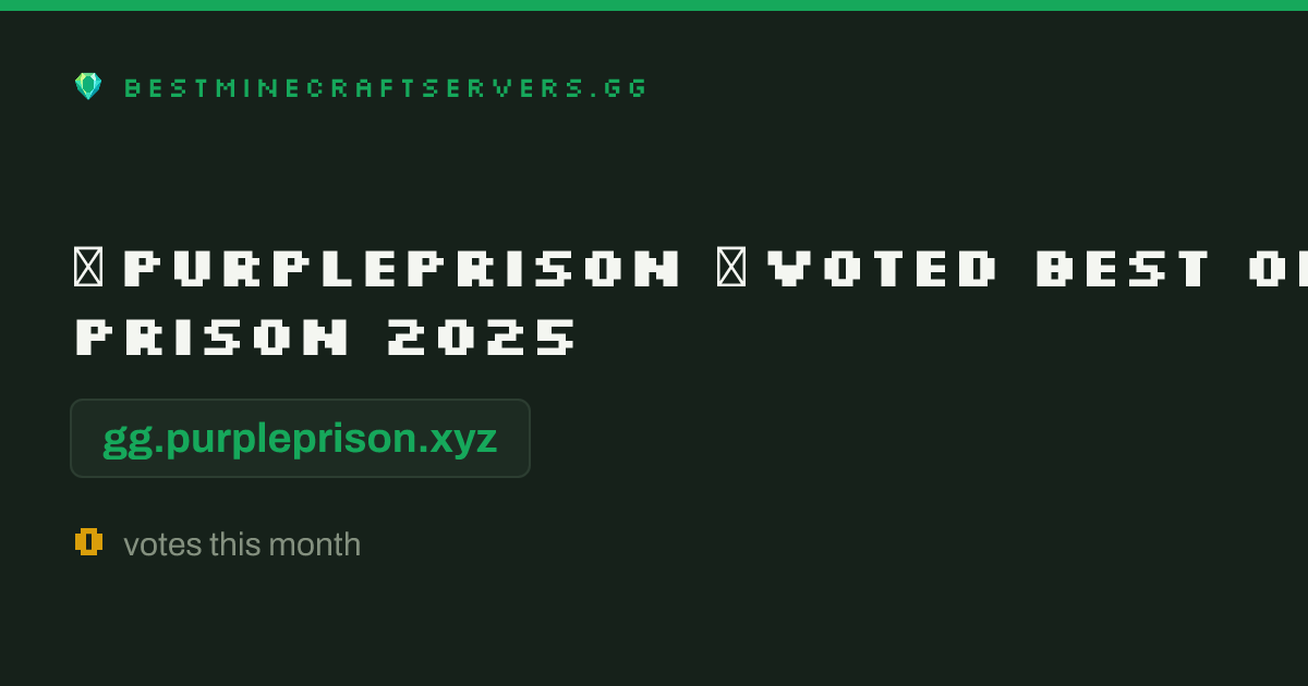 Minecraft Java 2014 PURPLEPRISON ★ VOTED BEST OP PRISON 2025 Minecraft Server