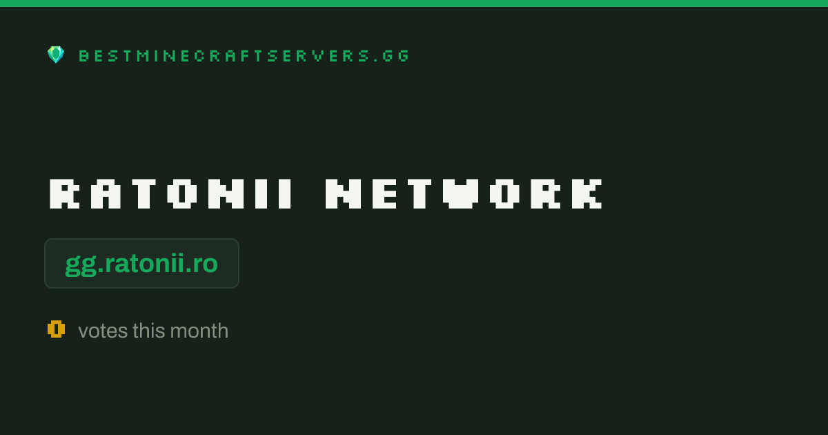 Map Ratonnii Ratonii Network Minecraft Server: IP, Players & Votes